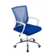 Kancelářská židle Tracy, podnož chrom - Modrá