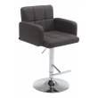 Barová židle DS1038899 látka - Tmavě šedá