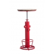 Kovový barový stůl Ruhr v industriálním stylu - Červená