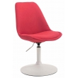 Židle Maverick W ~ látka, podnož kov bílá matná - Červená