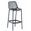 Plastová barová židle DS10778434 - Tmavě šedá