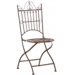 Kovová židle Sadao - Hnědá antik