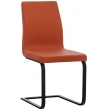 Jídelní židle Belley ~ kovové nohy černé - Oranžová