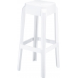 Plastová barová židle FOX - Bílá