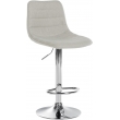 Barová židle Lex - látka, chrom rám- krémová