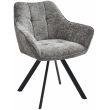 Jídelní židle Scott - látka - Tmavě šedá
