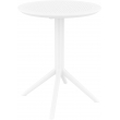 Skládací stůl Sky round 60, kulatý - bílá