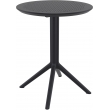 Skládací stůl Sky round 60, kulatý - černá