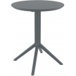 Skládací stůl Sky round 60, kulatý - tmavě šedá