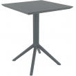 Skládací stůl Sky square 60, čtvercový - tmavě šedá