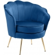 Židle Rosita samet - modrá