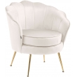 Židle Rosita samet - krémová