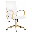 Kancelářská židle Havanna - koženka - Bílá