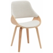 Jídelní židle Vangale - látka - Natura / Krémová
