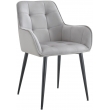 Jídelní židle Ferndale samet - světle šedá