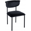 Návštěvnická židle samet Gambell - černá