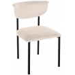 Návštěvnická židle samet Gambell - krémová