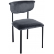 Návštěvnická židle samet Gambell - tmavě šedá