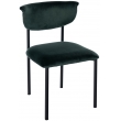 Návštěvnická židle samet Gambell - tmavě zelená