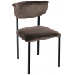 Návštěvnická židle samet Gambell - hnědá