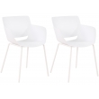 Set 2 židlí Alpena - bílá
