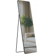 Zrcadlo Gurnee 150x50 cm - černé matné