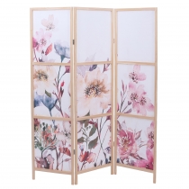 Paraván HWC-O70, dělící stěna 170 × 137 cm - květiny
