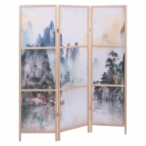 Paraván HWC-O70, dělící stěna - 170 × 137 cm - hory