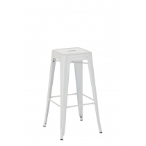 Kovová barová židle Josh - Bílá