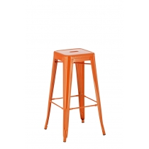 Kovová barová židle Josh - Oranžová