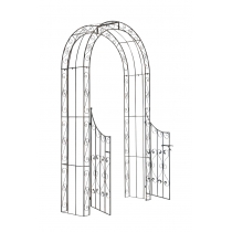 Oblouk na růže Sima s brankou  - Bronzová