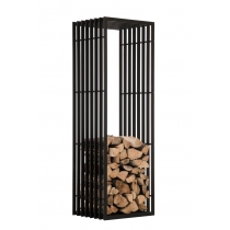 Stojan na palivové dřevo Irving 40x50x150, kov černý matný