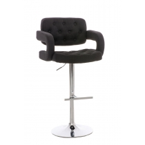 Barová židle Belfast látka - Černá