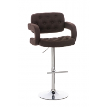 Barová židle Belfast látka - Hnědá