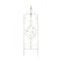 Mřížka na růže Burg - 122 x  35 cm - Krémová antik