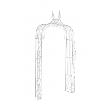 Oblouk na růže Wine  - Bílá antik