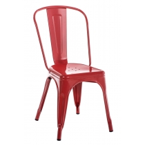 Kovová židle Ben 10858005 - Červená