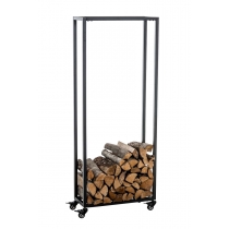 Stojan na dřevo Hetta 25x40x100 cm, černá