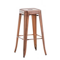 Kovová barová židle Josh - Měd