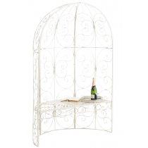 Oblouk na růže Rosie s lavičkami  - Krémová antik