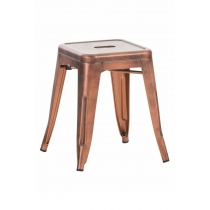 Stohovatelná kovová židle Armin - Měd