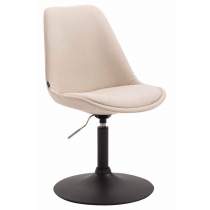Židle Maverick B - látka, podnož kov černá matná - Krémová