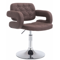 Křeslo Dublin - látka - Hnědá