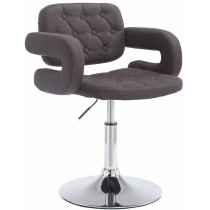 Křeslo Dublin - látka - Tmavě šedá