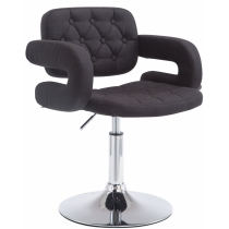 Křeslo Dublin - látka - Černá