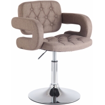 Křeslo Dublin - látka - Šedo hnědá (Taupe)