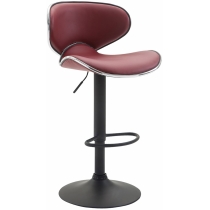 Barová židle Las Vegas 2 - černá podnož - Bordová