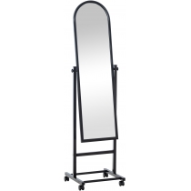 Stojící zrcadlo Evoir 317225 - 151x39x39 cm - Černá