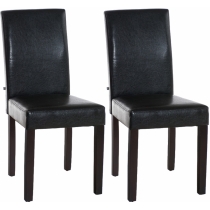 Jídelní židle Inn (SET 2 ks) - nohy tmavě hnědé - Hnědá