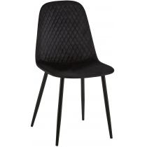Židle Giverny samet - černá